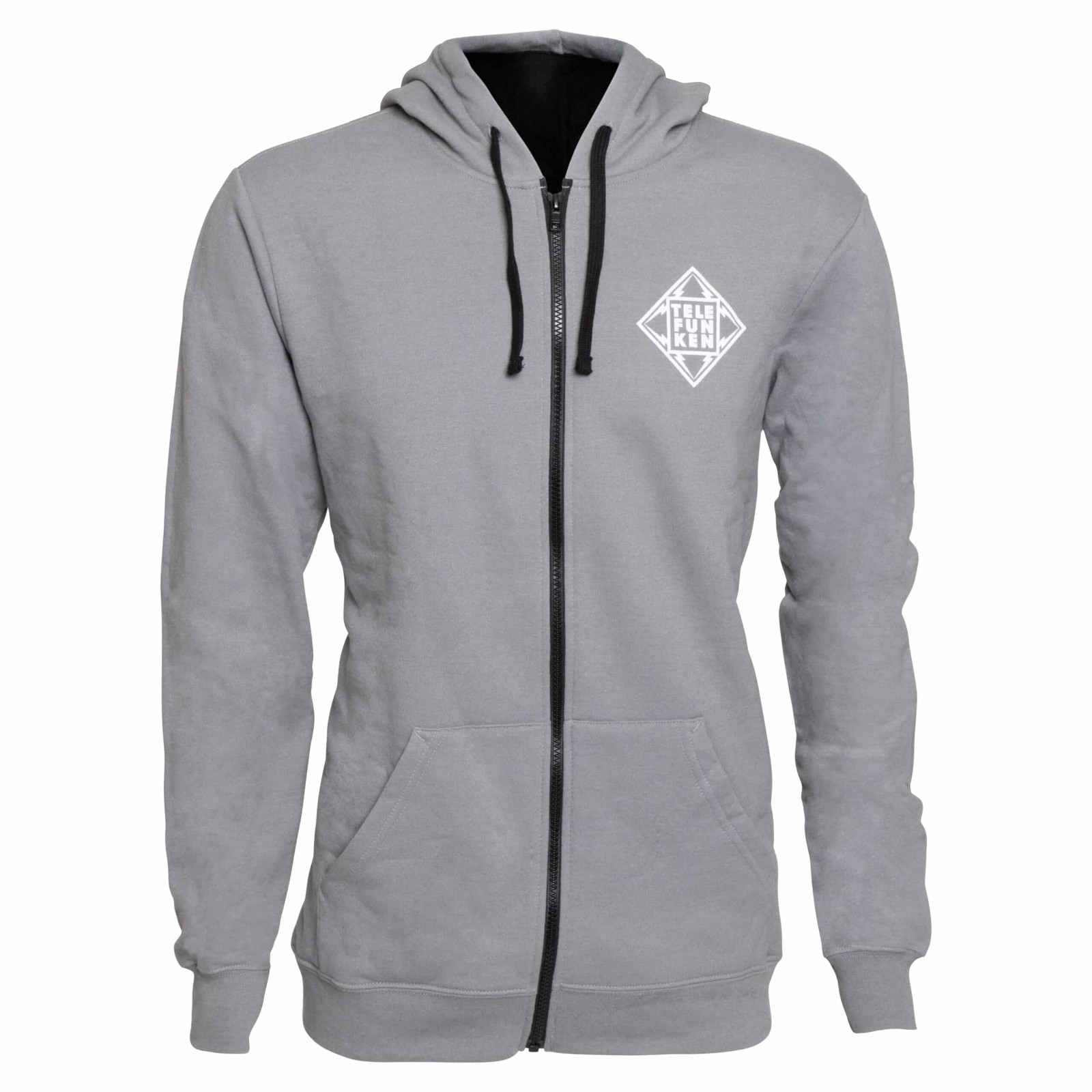 TELEFUNKEN Elektroakustik gray zip up hoodie