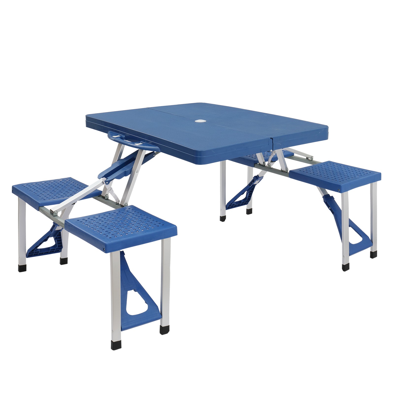 】Siamese Folding Tables and Chairs-Plastic PS Thickening