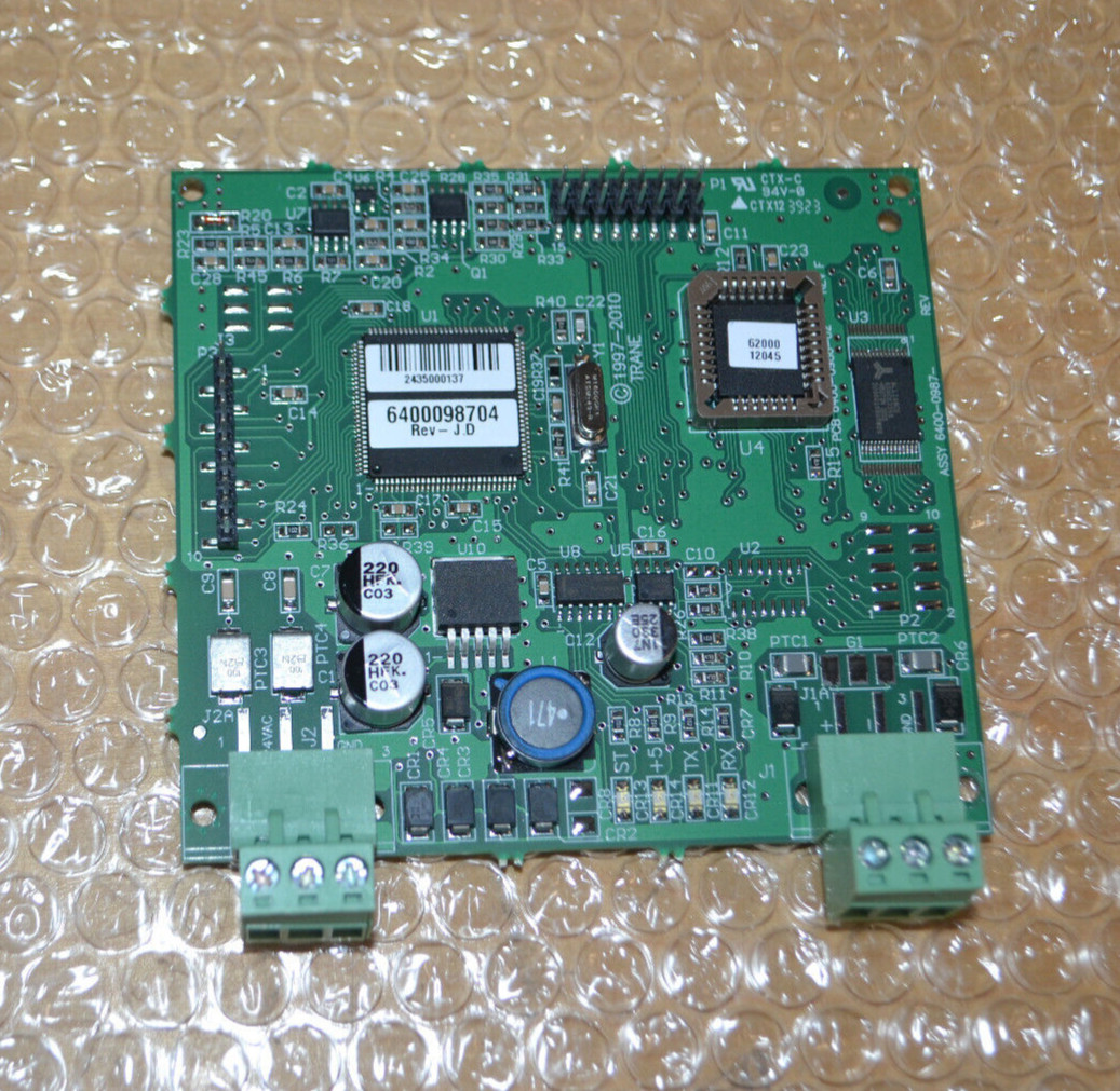 TRANE PCB Circuit Board ~ 6400098704 ~ Rev - J.D. ~ New, Ships Free  ~  (o)