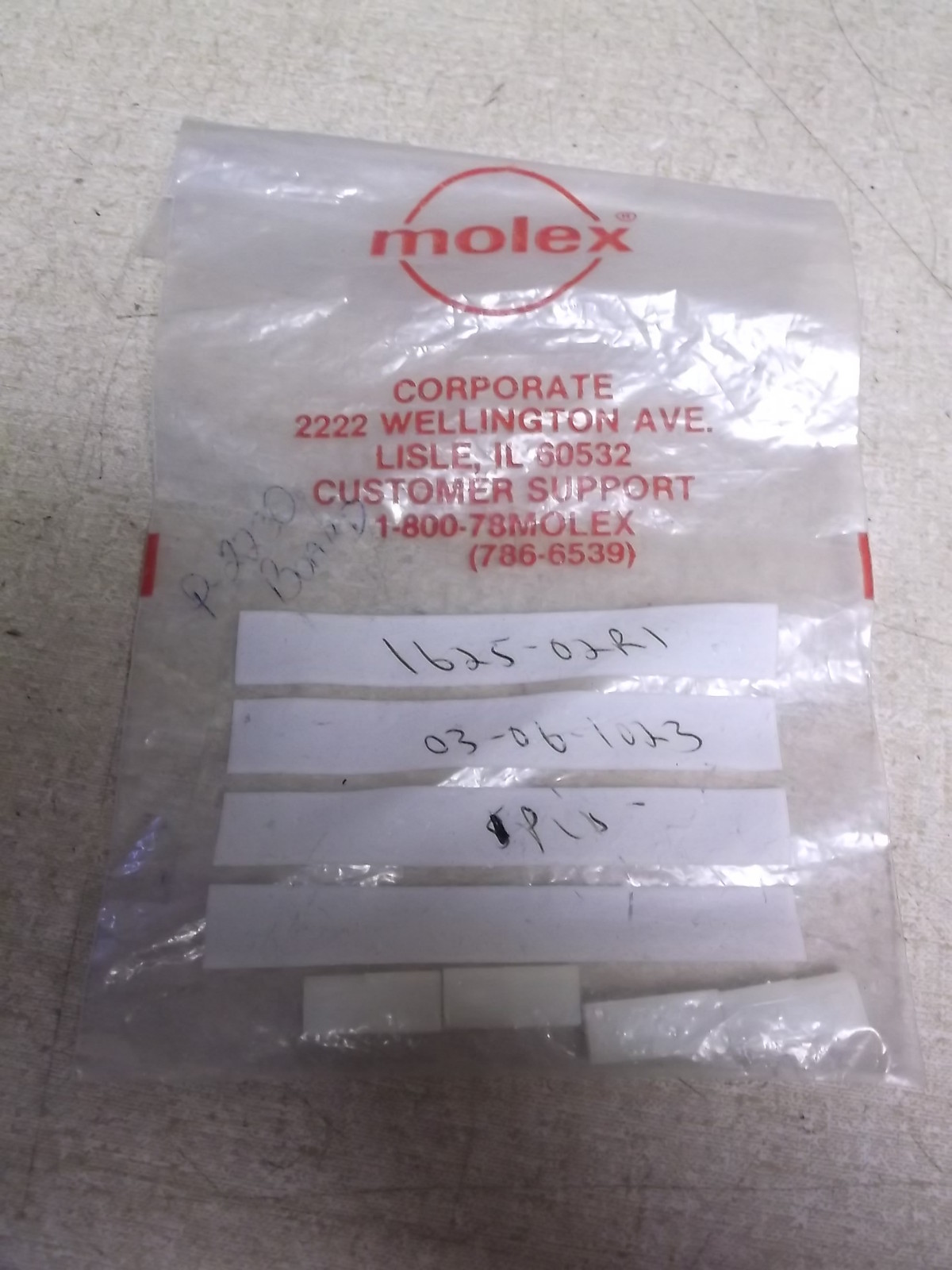NEW Molex 1625-02R1 Connectors, Lot of 4 *FREE SHIPPING*