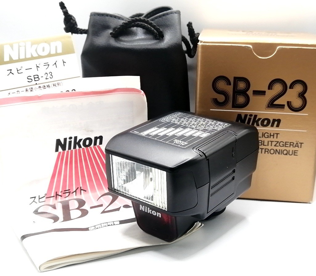 🎦👀✨MINT✨ Nikon Speedlight SB-23 Shoe Mount Flash From JAPAN