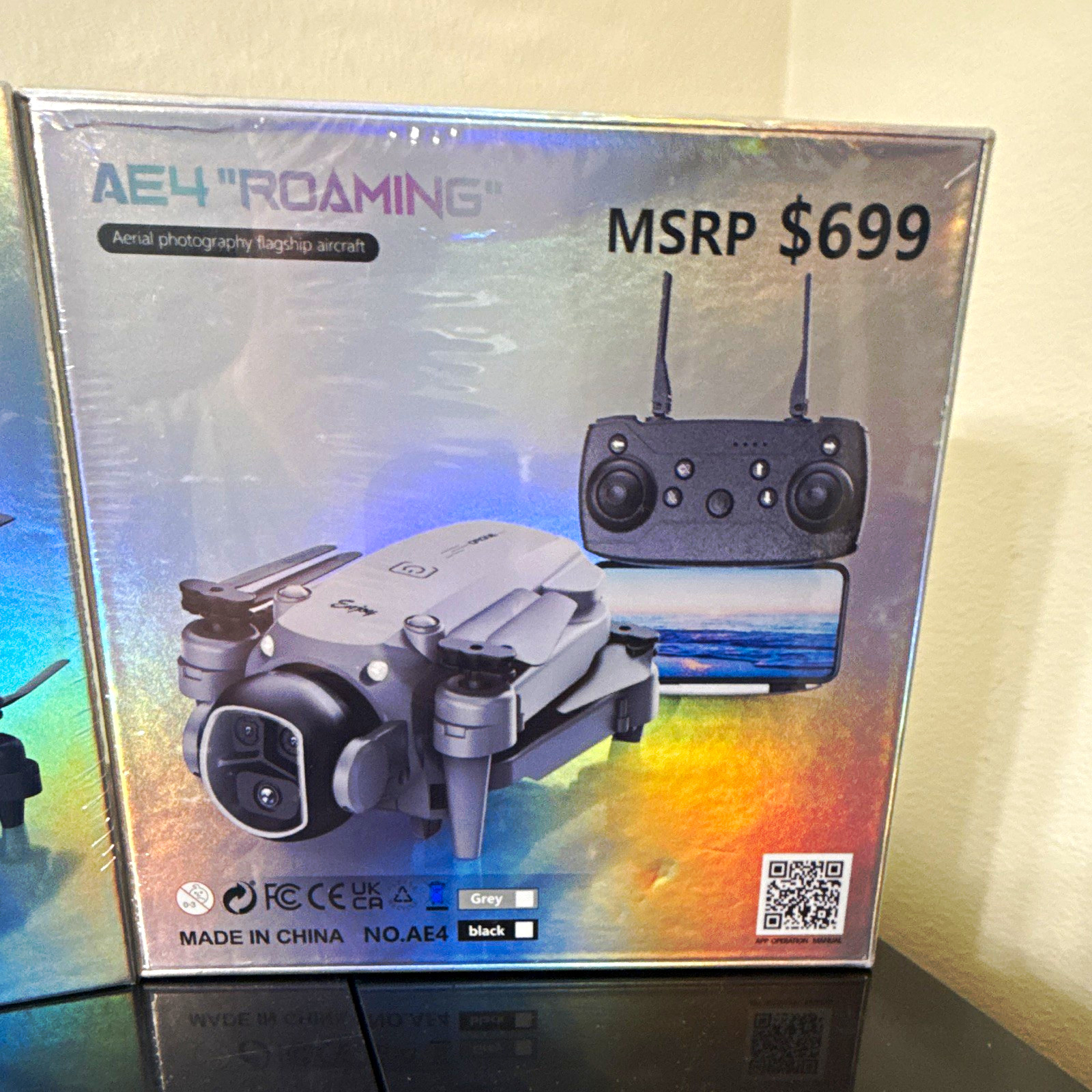 AE4 "ROAMING" Ready to Fly Drone Dual Camera 360° Roll Gesture Control NO.AE4