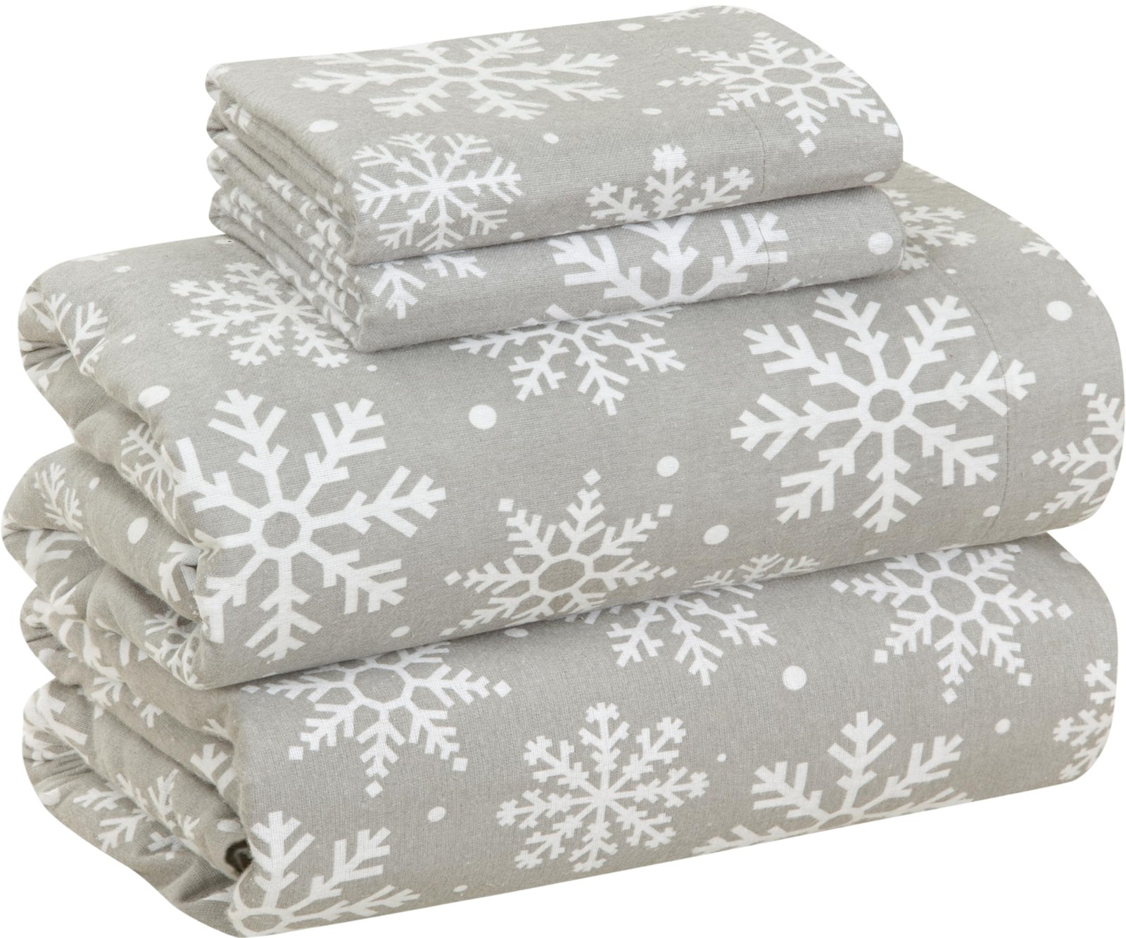 4 Piece 100% Cotton Flannel Sheets Full Size Bed Set - Warm & Extra Soft - De...