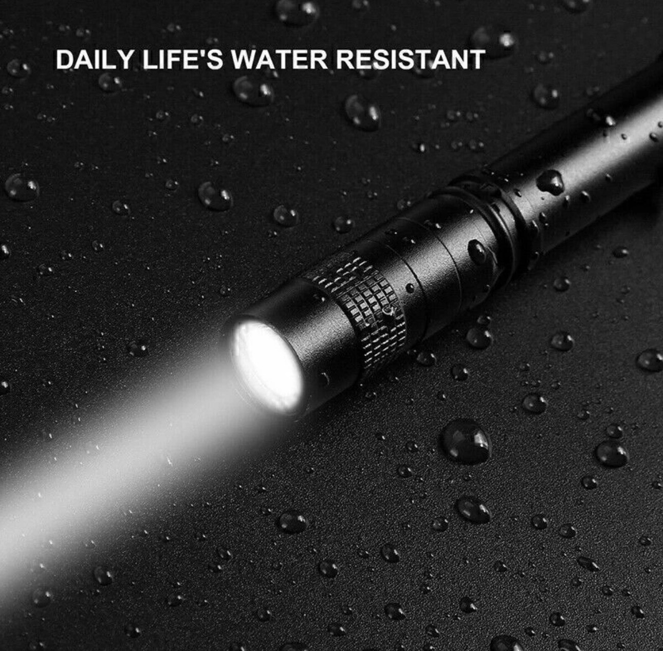 5 x LED Pen Flashlight Clip Mini Light Penlight Pocket Portable Torch Lamp