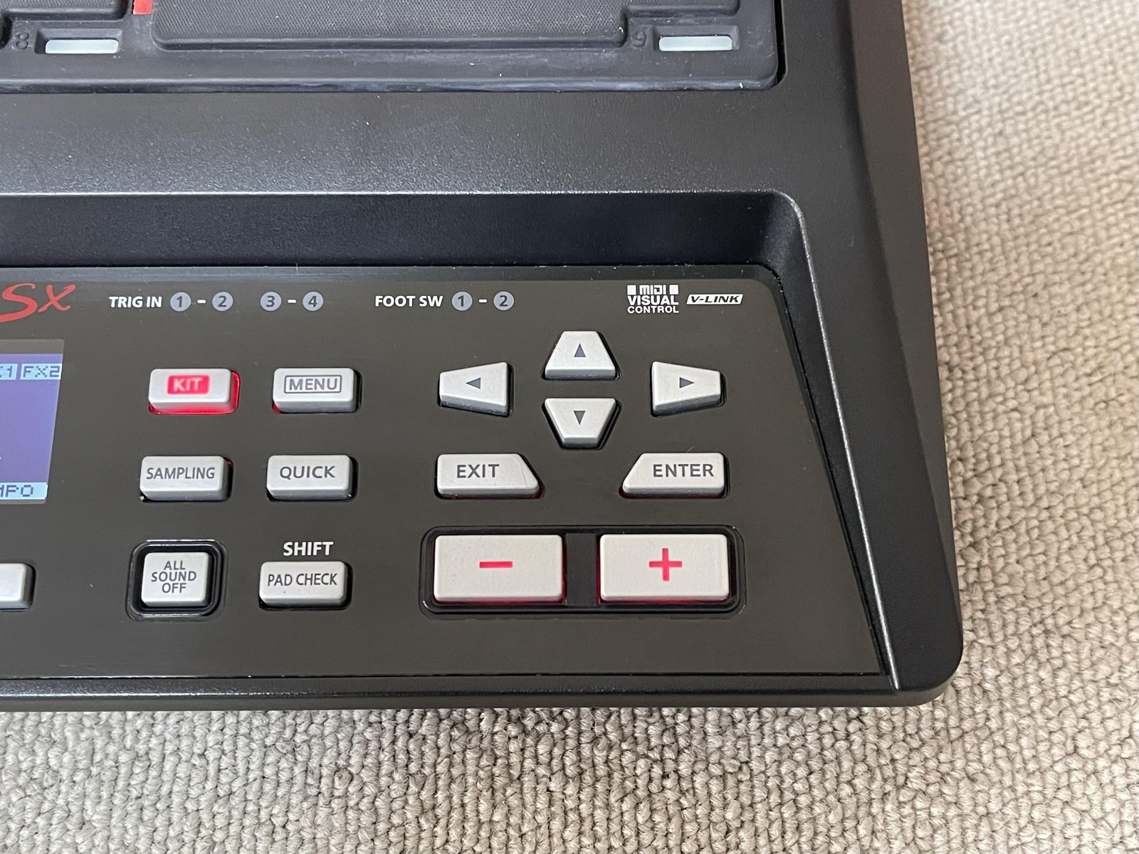 Roland SPD-SX Sampling Pad 9-Pad Digital Percussion MIDI USB Tested Working