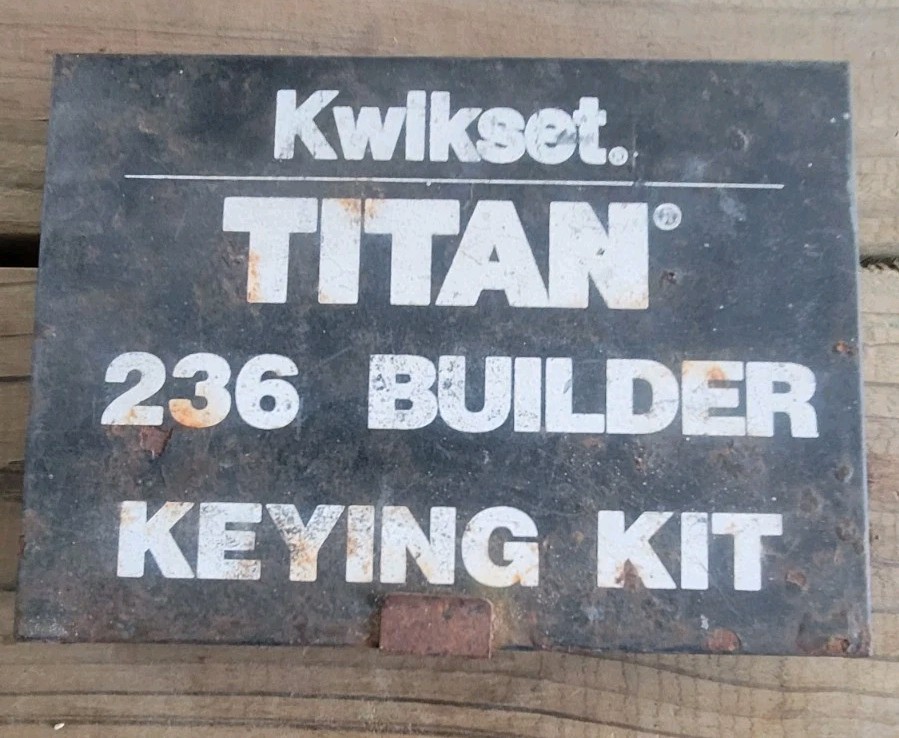 Kwikset Titan 236 Builder Keying Kit As Is