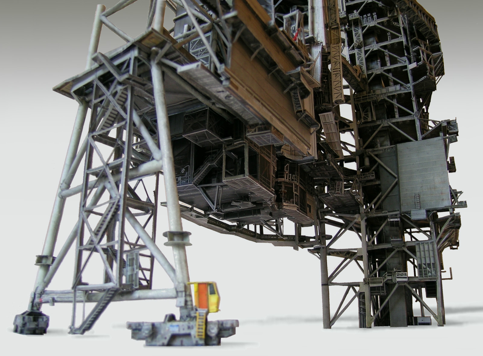 Space Shuttle Launch Pad Complex 39A 1:72 Craft Model Monogram w/Boosters READ