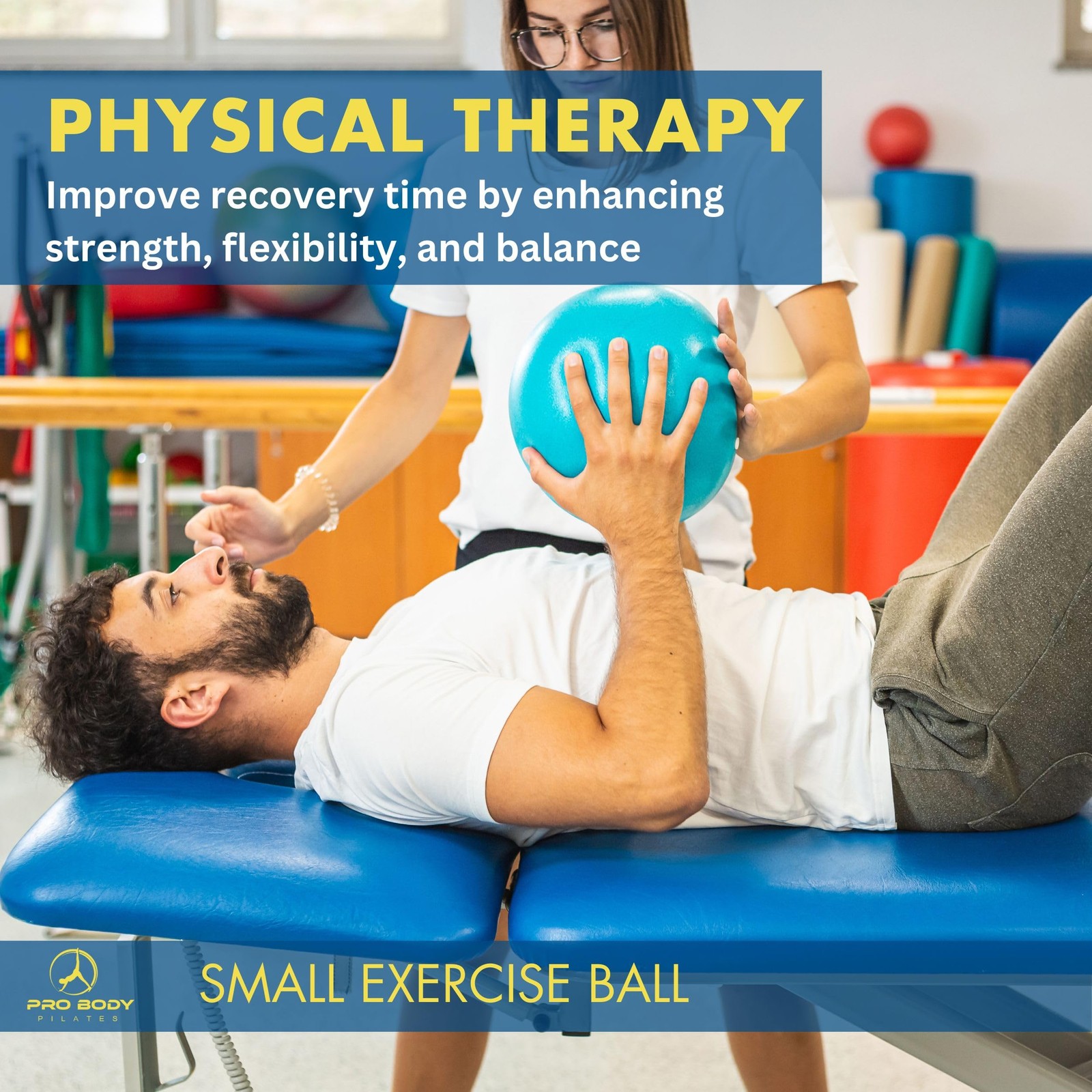 Small Exercise Ball - 9 Inch Workout Ball for Stability, Barre, Yoga, Core & ...