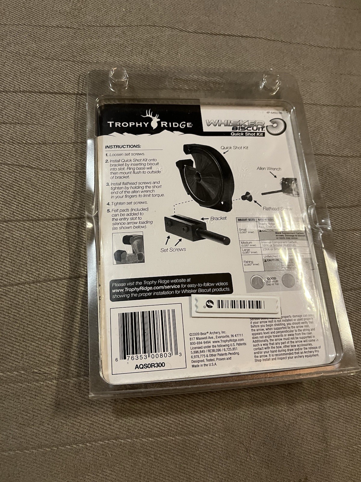 TROPHY RIDGE Whisker Biscuit LARGE Replacement
