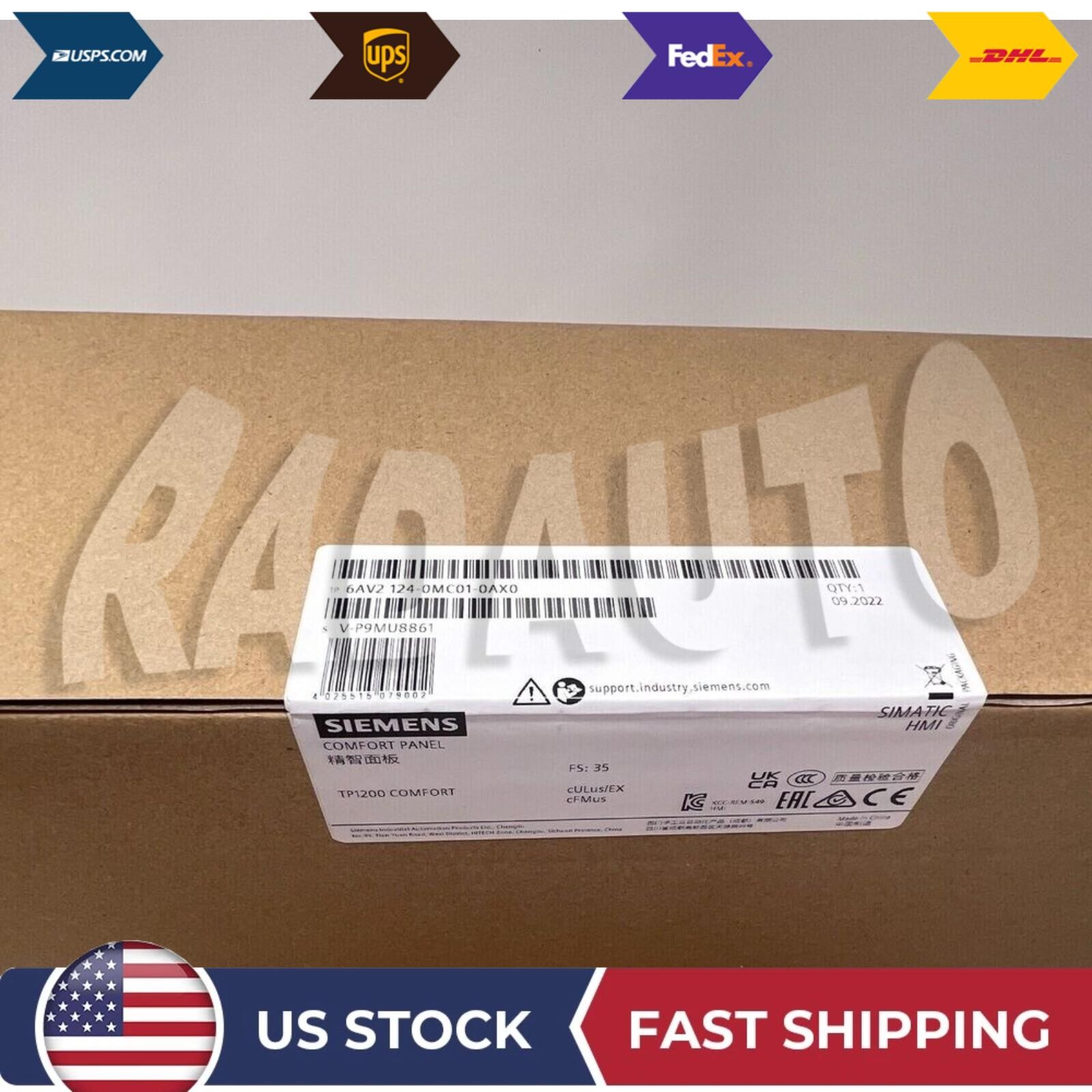 Brand New Siemens 6AV2124-0MC01-0AX0 6AV21240MC010AX0 Factory Sealed HMI
