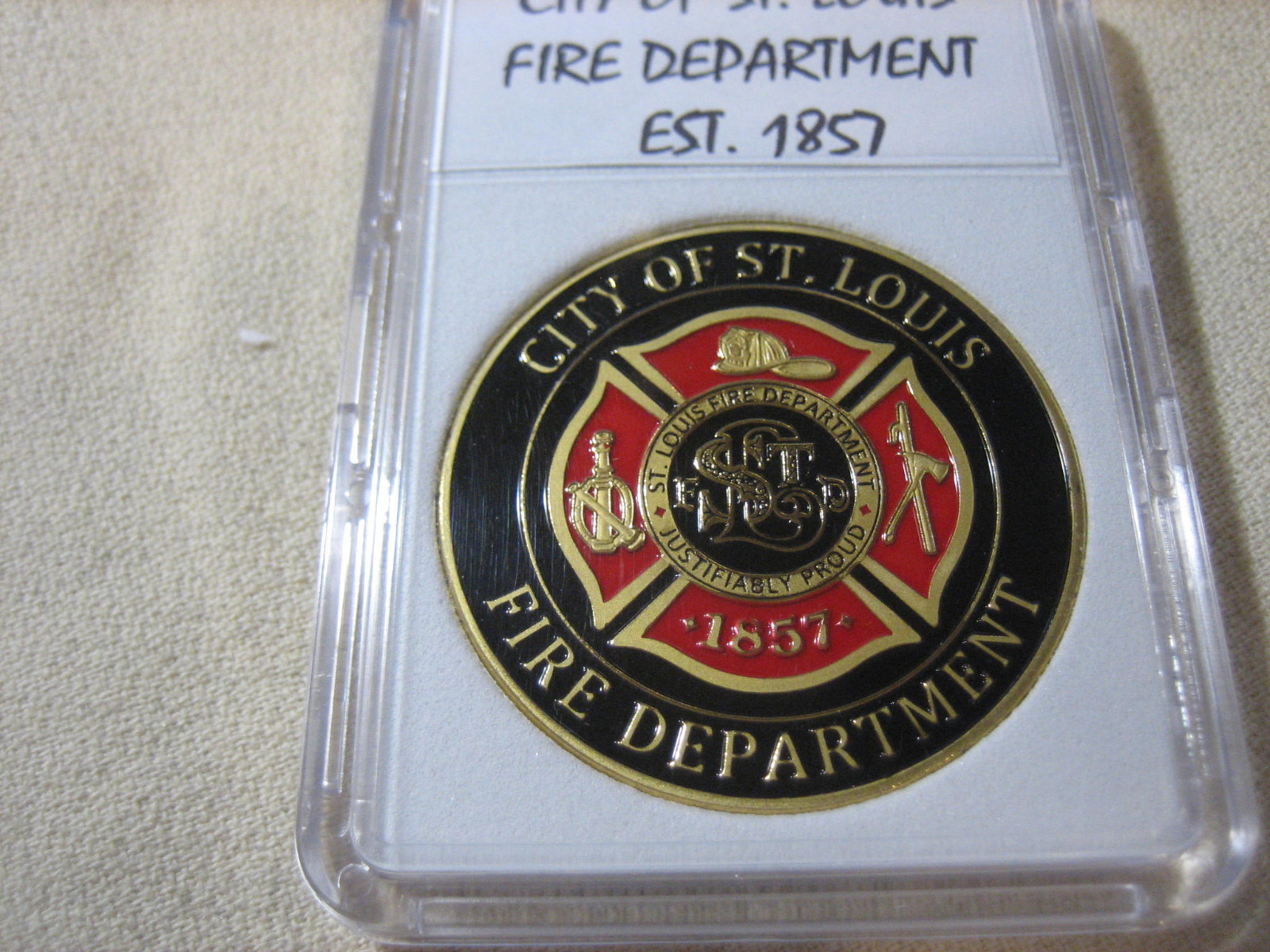 ST. LOUIS FIRE DEPT. Challenge Coin