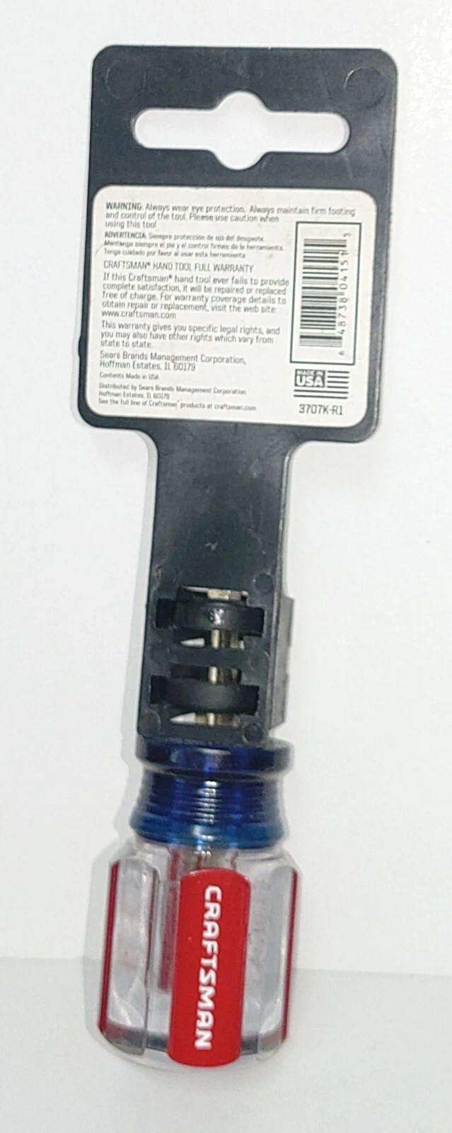 Craftsman Slotted Flathead Stubby Screwdriver 1/4" x 1-1/2" Made in USA 4151