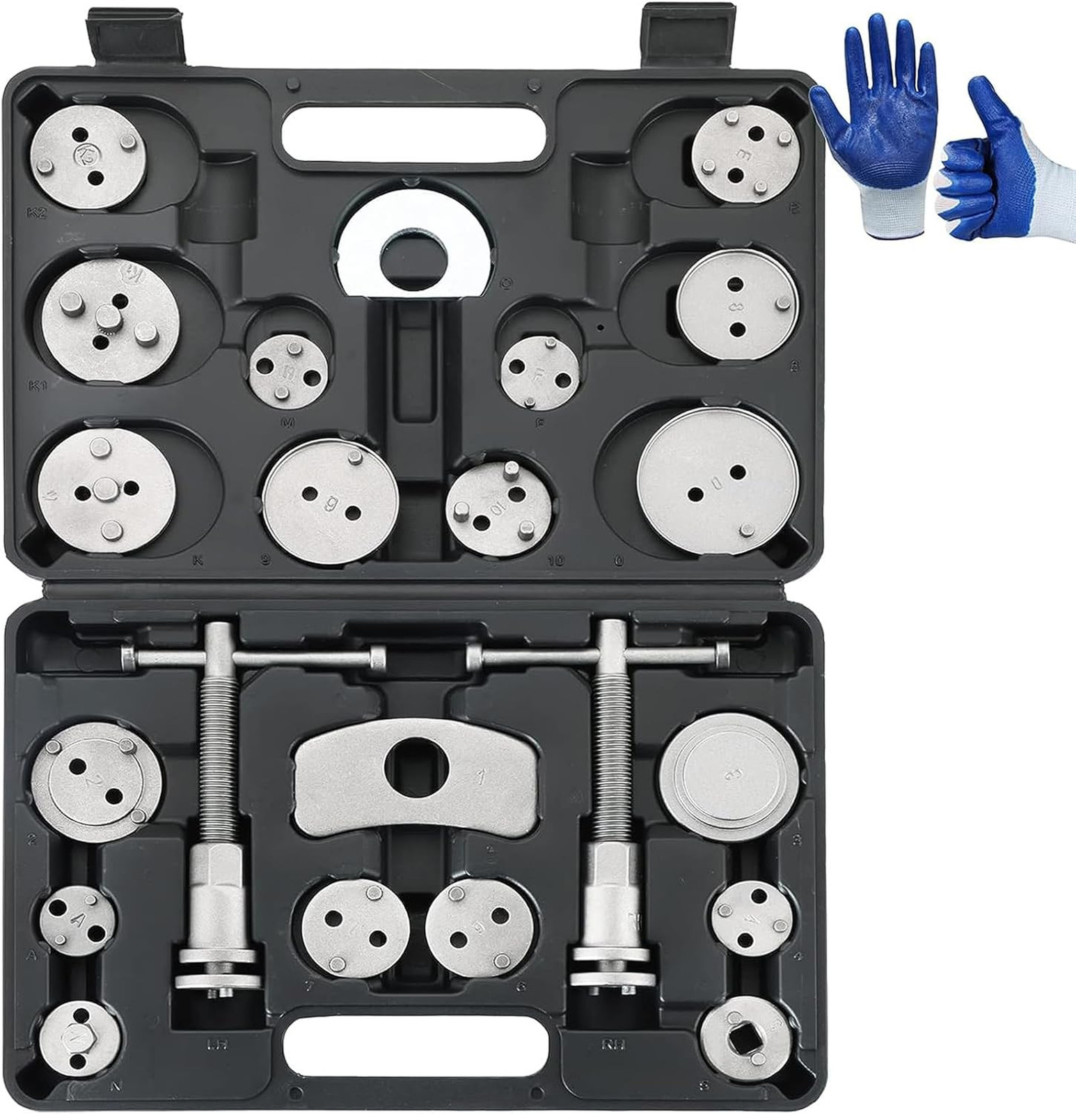 24pcs Brake Caliper Tool Set Heavy Duty Disc Brake Piston Compressor Wind Back