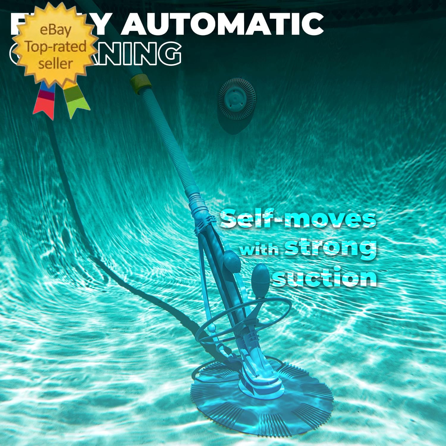 Automatic Pool Cleaner Sweeper Vacuum Pool Cleaner Sweep High Flow Side Suction
