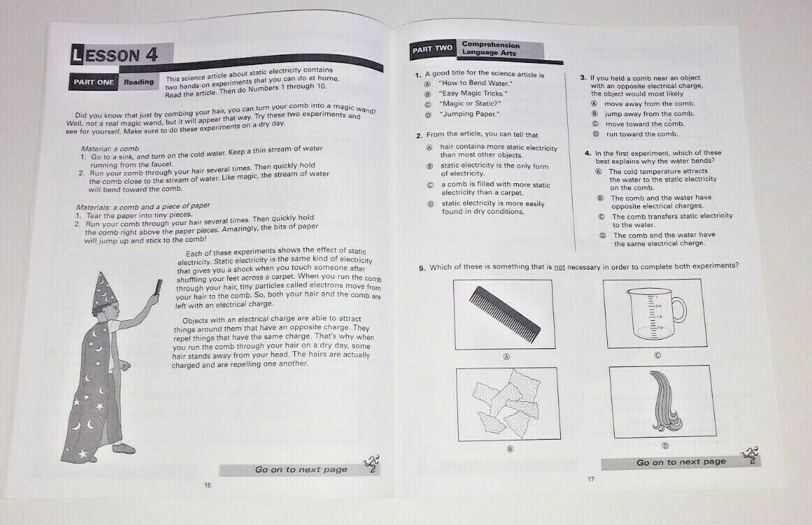 +ANSWERS Reading Practice & Problem-Solving Omni Test Prep 4th Grade 4