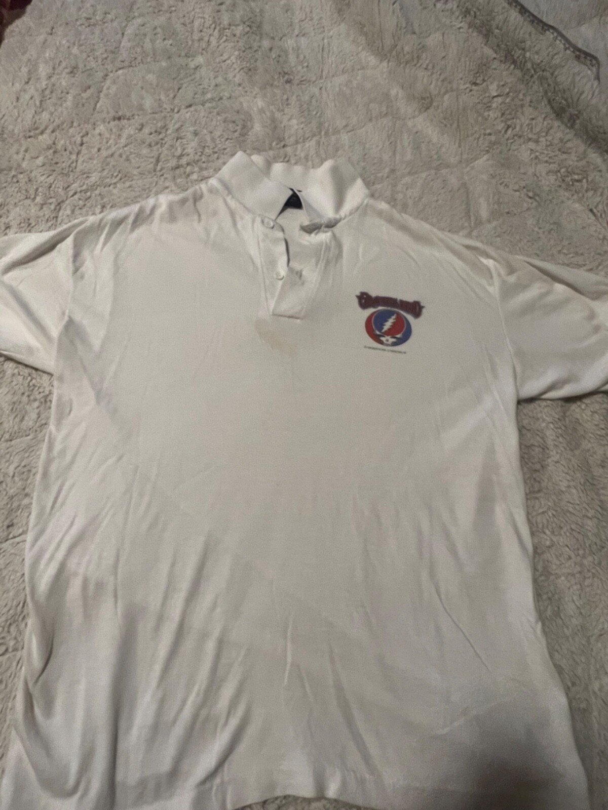 VTG Grateful Dead Polo Shirt  Band Logo 90s Concert Men’s Med RARE