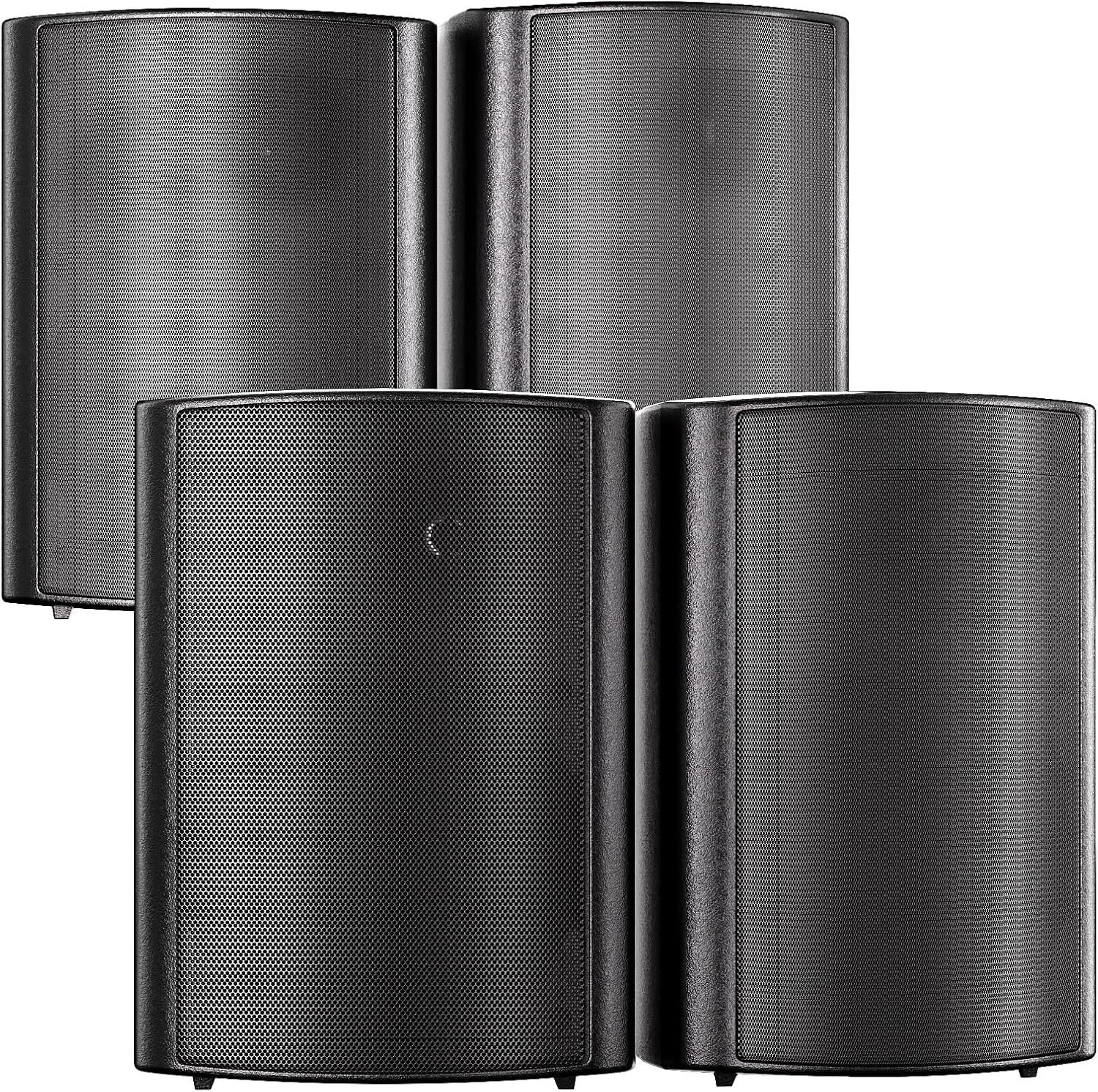 2Pair 800W 6.5" Outdoor Bluetooth Speakers Waterproof Wired Wall Mount