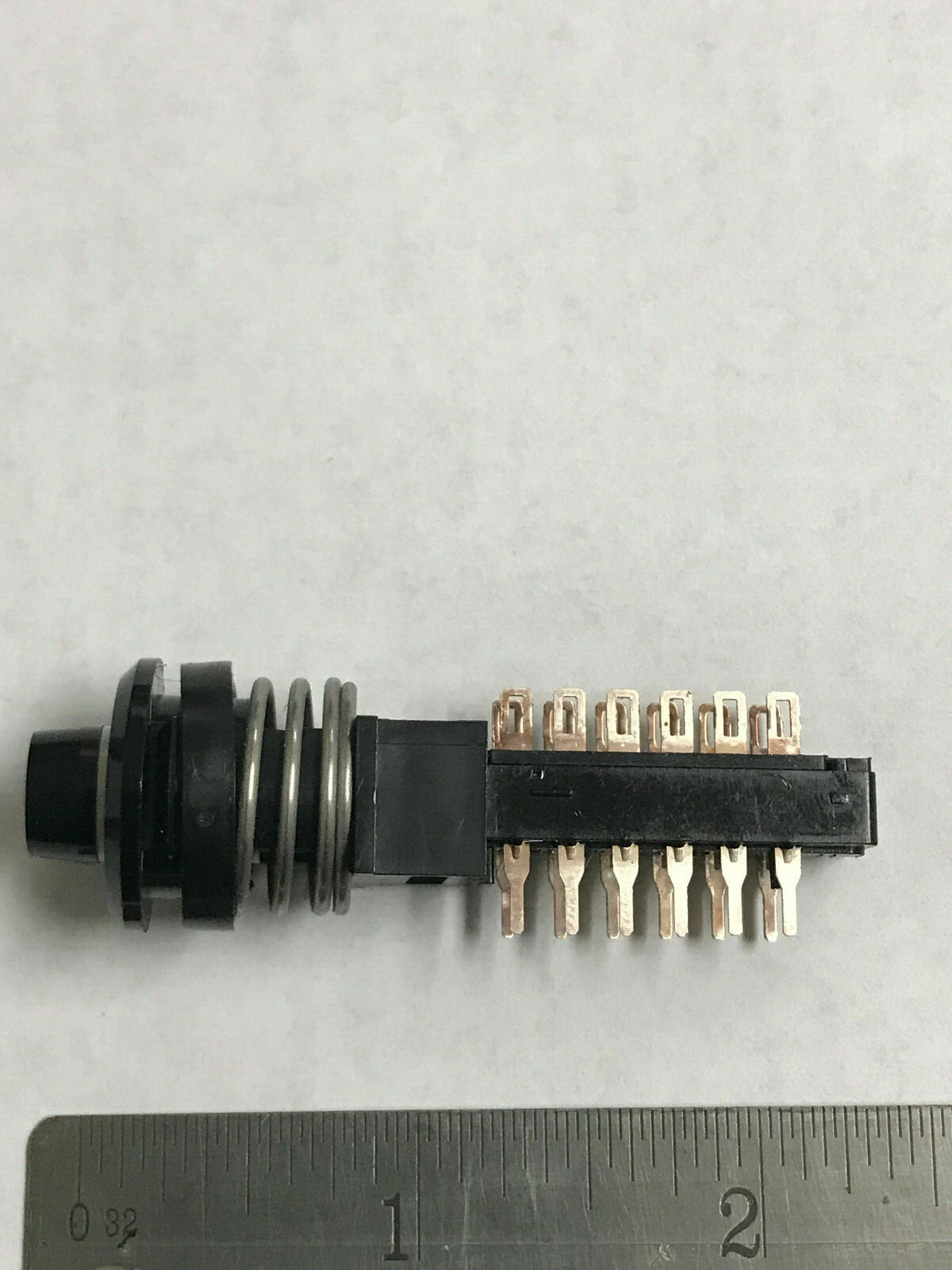 Schadow 600488 Push Button Switch 4PDT 12Pin Terminal Spring Loaded Panel Mount