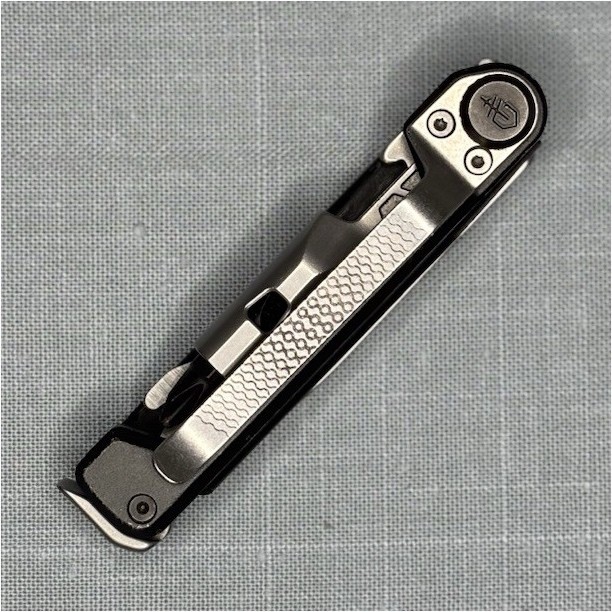 Gerber Armbar Folding Multi-Tool Knife w/ Bit Driver, Saw/File Black/Silver