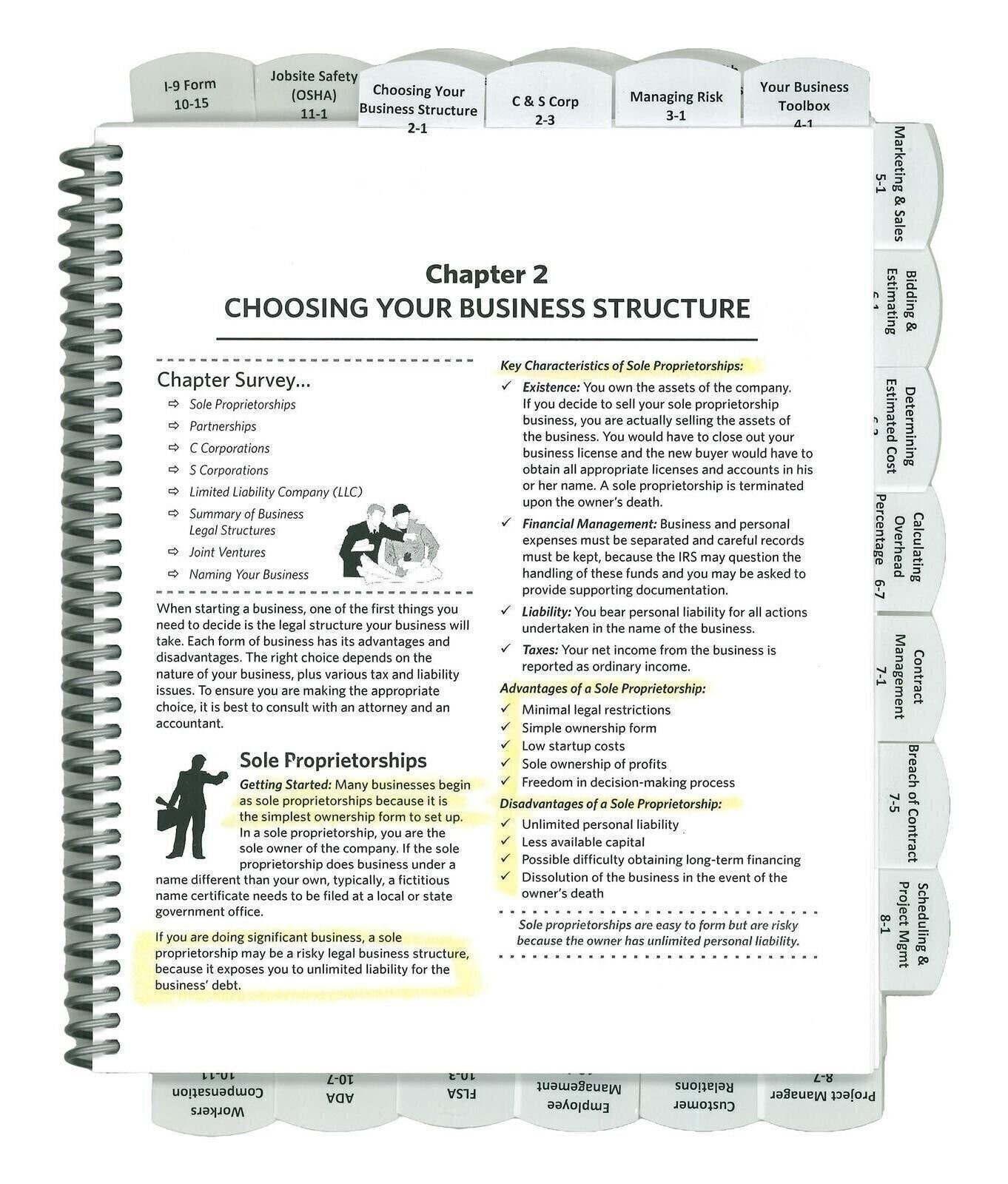 Professionally Highlighted and Tabbed - Basic 13th - NASCLA Contractors Guide...