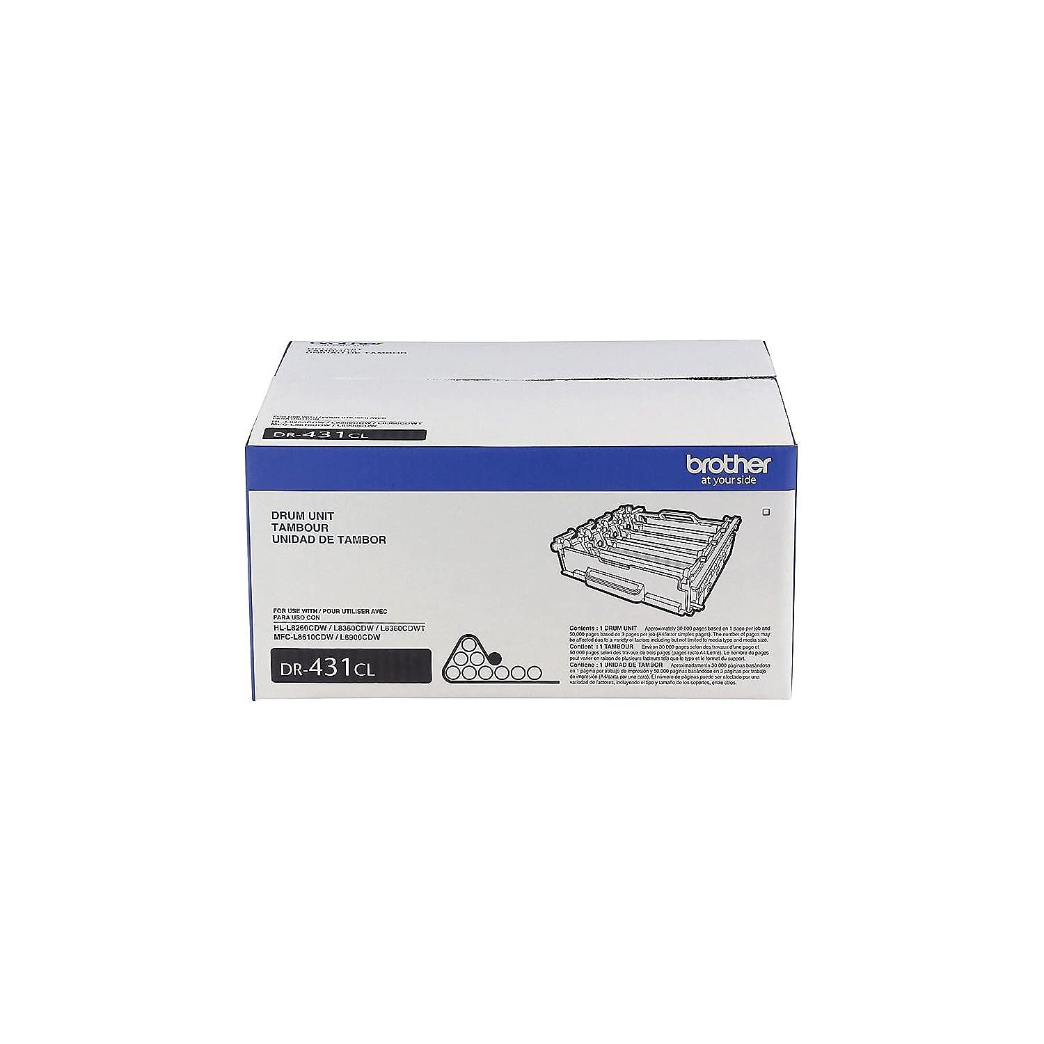 Printer DR431CL Drum Unit-Retail Packaging , White
