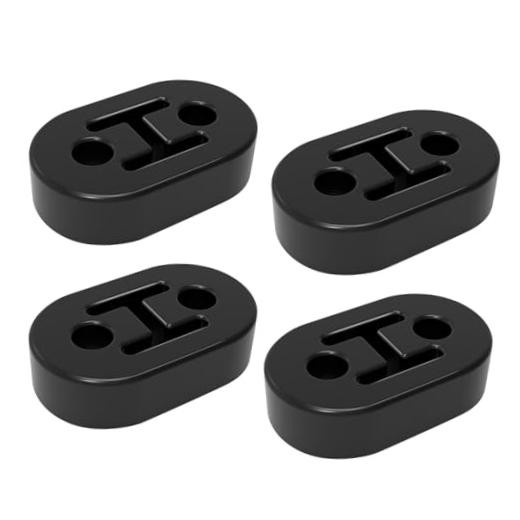 2 Hole Exhaust Hanger Bushing Muffler Upgrade EPDM Insulator Shock BLACK