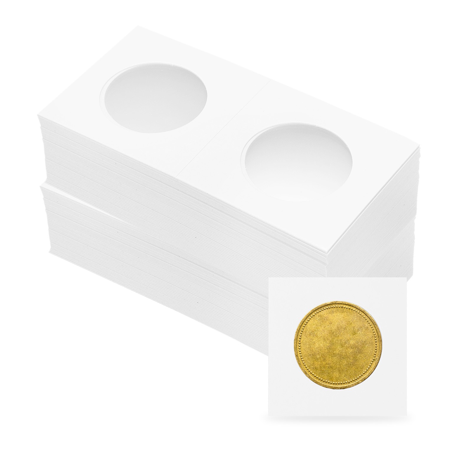 2"x2" Coin Wallets - 100 Pieces for 31.5mm Collection