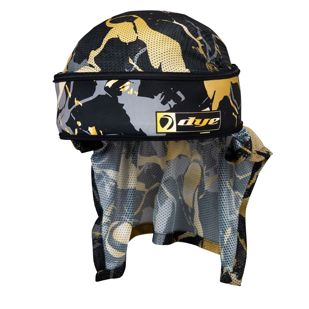 Dye X Halo Paintball Padded Protective Headwrap Head Wrap Marbled Gold