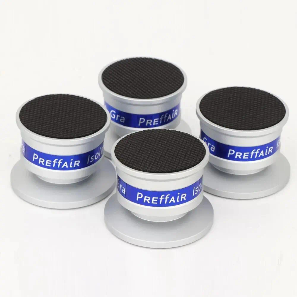 4PCS Aluminum Alloy Audio Speaker Turntable Isolation Feet Stand Springs Pad DIY