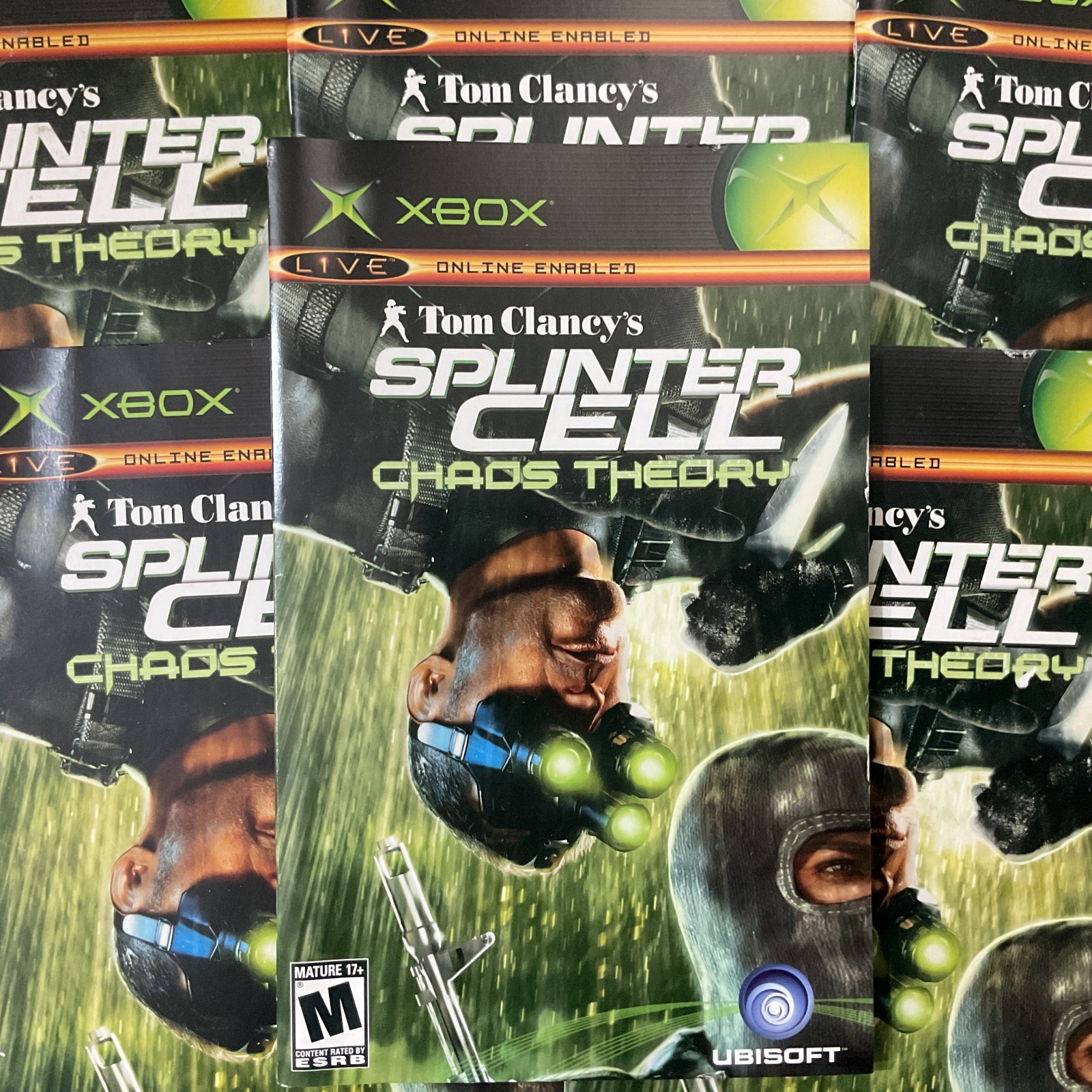 Tom Clancy's Splinter Cell Chaos Theory Microsoft XBOX Instruction Manual Only