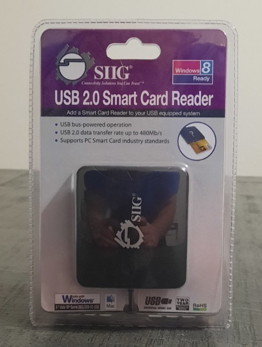 BRAND NEW SIIG USB 2.0 Smart Card Reader Black