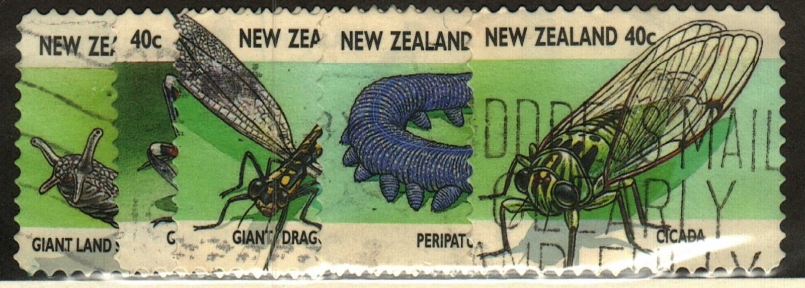 New Zealand #1459-64 used Insects