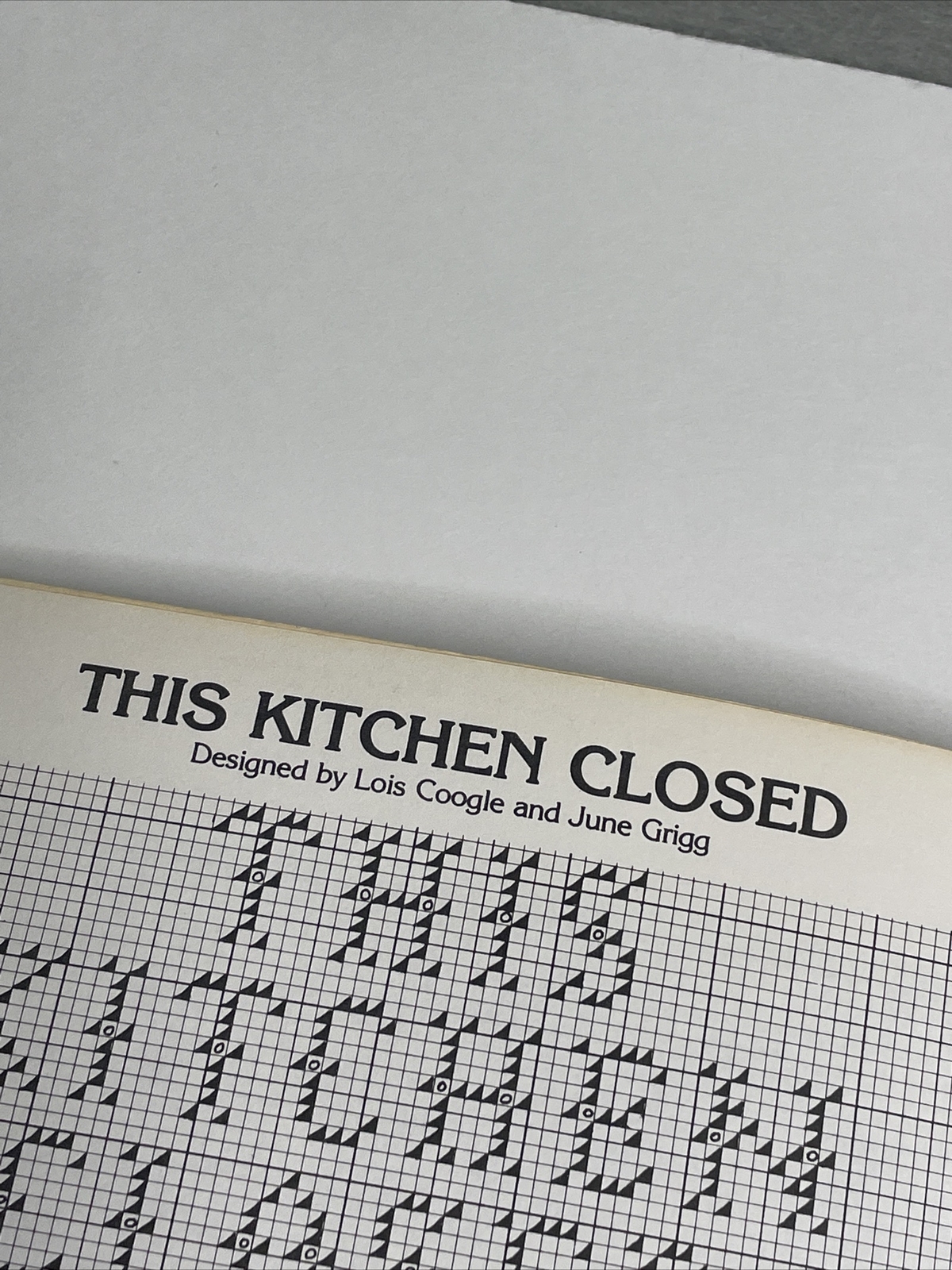 June Grigg Kitchen Potpourri Book 6 Cross Stitch Pattern