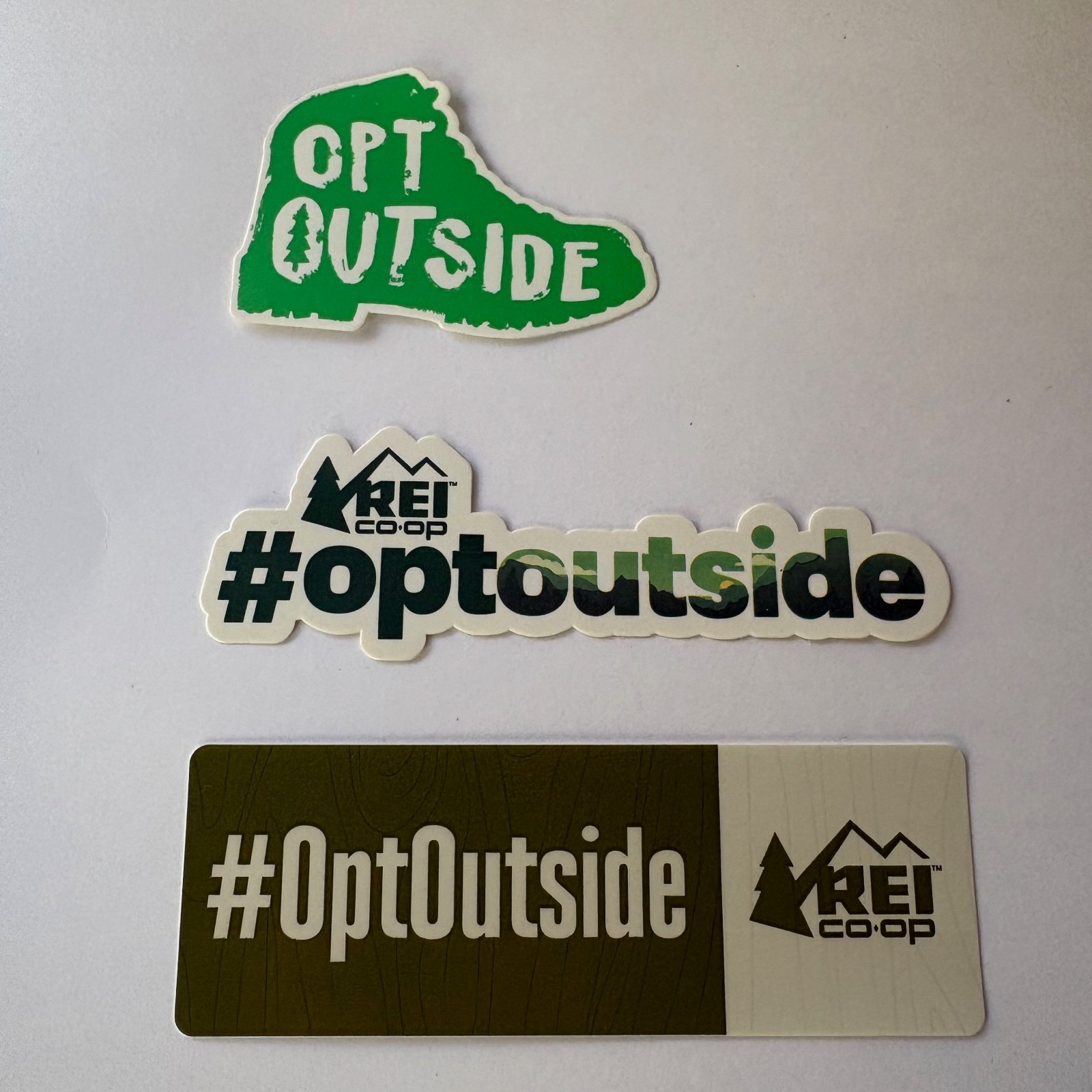 REI Co-op #OptOutside Stickers/Decals - Multiple Designs