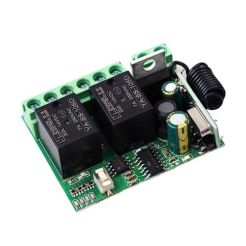 DC 8V 12V 24V 36V Motor Remote Control Switch for Control 2 remotes --Black