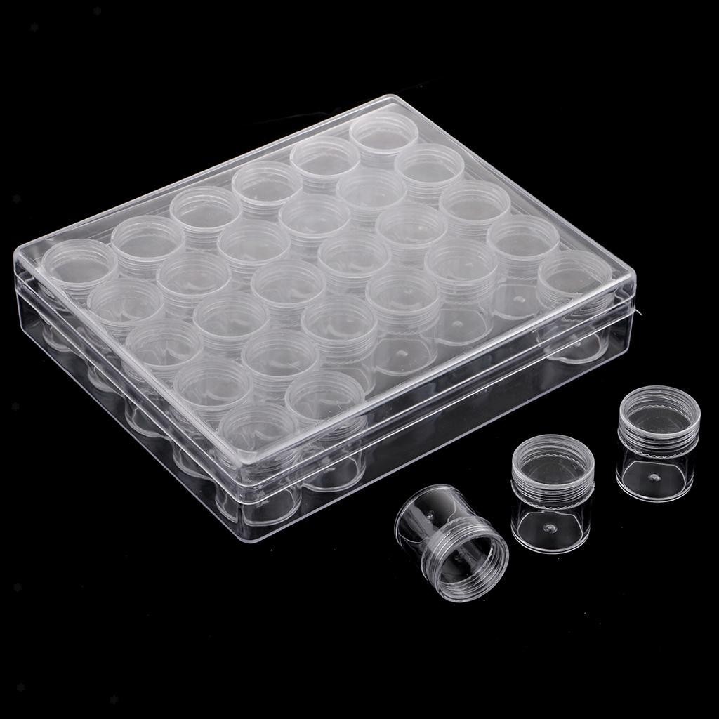 Transparent Storage Box With 30 Slots Small Bead Storage