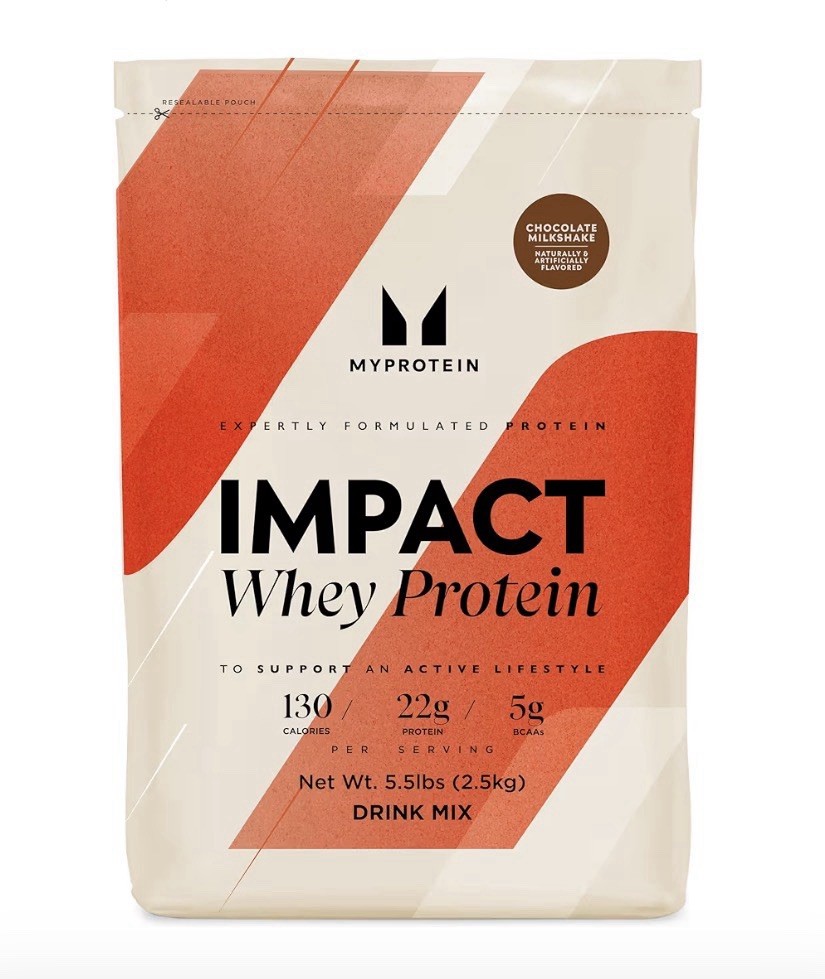 Myprotein Impact Whey Isolate Powder - Chocolate Milkshake, 5.5 lbs, Exp. 2/27