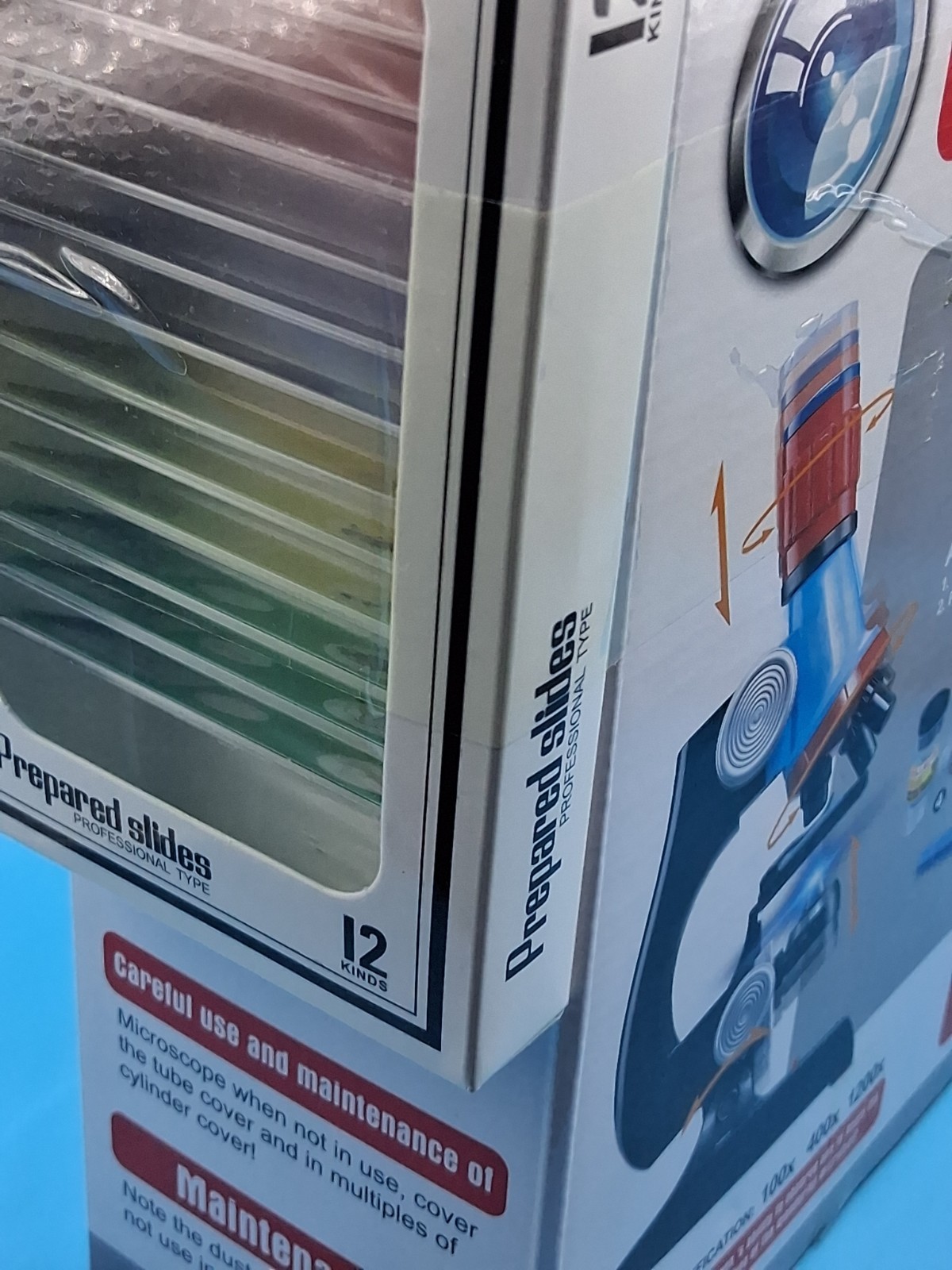 Science Microscope Educational Series With Extra Box Of Slides !!
