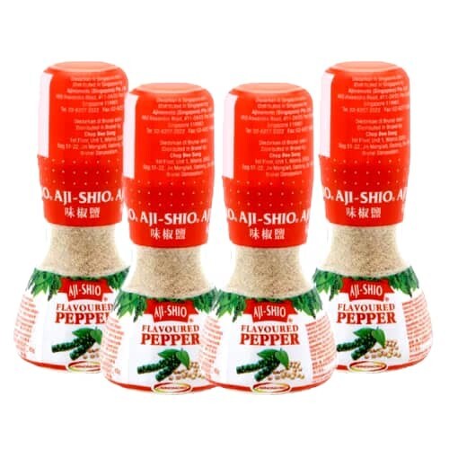 (4 Bottles x 80g) Flavoured Pepper Aji-Shio Brand Food Seasoning - FREE SHIP