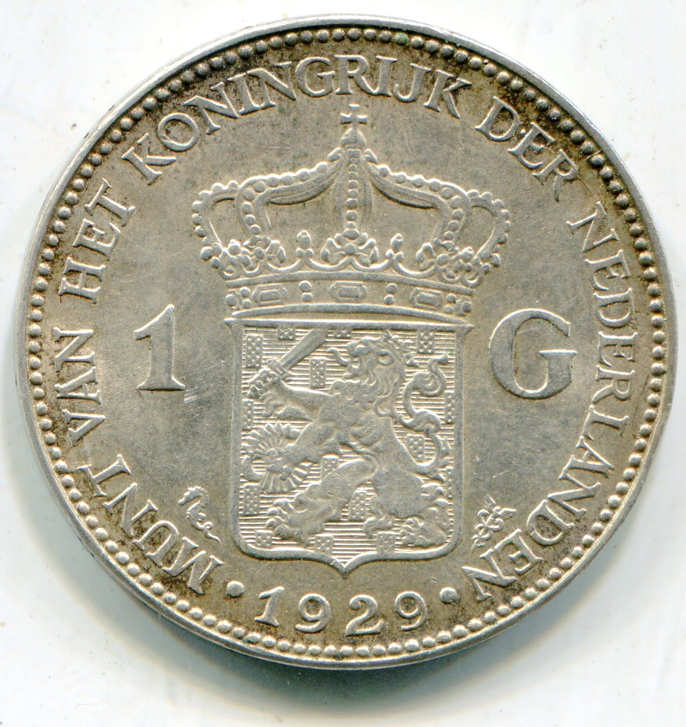 Netherlands Gulden 1929 KM-161.1  .2315 oz ASW  stunning golden toned lotmar4974