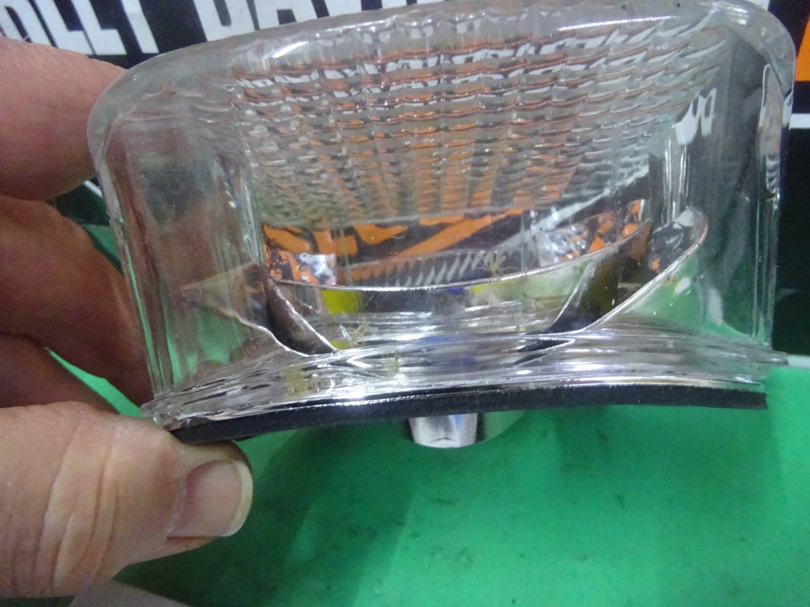 Harley BTs XLs CHOICE of Rpl 99-03 LAYDOWN CLEAR TAILLIGHT LENS TOP/BOT WINDOW