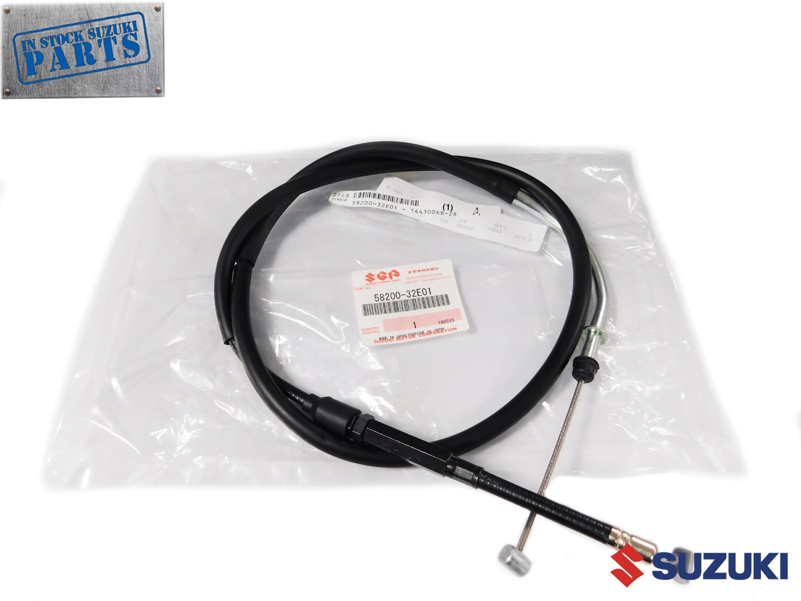 New Genuine Suzuki Clutch Control Cable 1996-2023 DR650 DR650SE OEM 58200-32E01