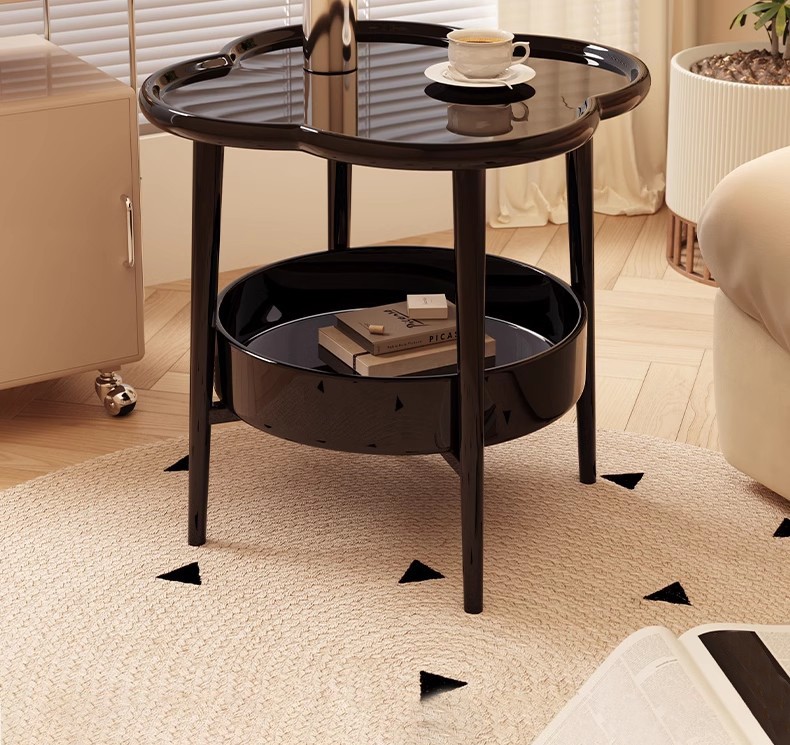 End Table 110LBS Heavy Duty Anti Slip Coffee&Tea Table, Sofa Side Snack Table