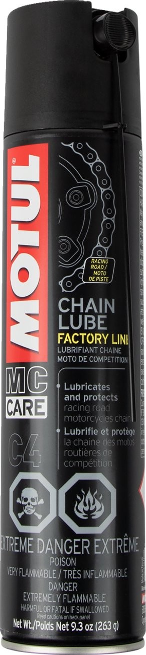 Motul C4 Factory Line Chain Lube | 400ml Aerosol (103246/111821)