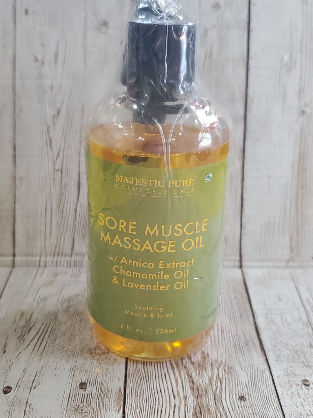 Majestic Pure Arnica Sore Muscle Massage Oil for Massage Therapy Exp 02/2027