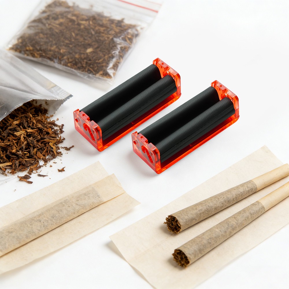 Portable 70mm Automatic Cigarette Rolling Machine Durable Plastic Tobacco Roller