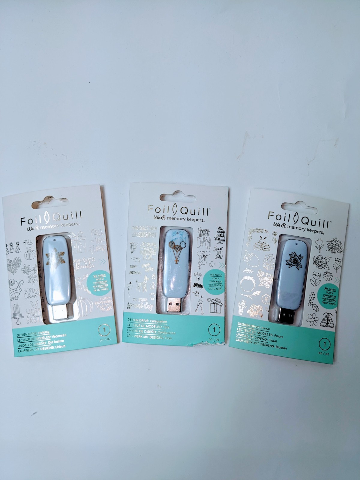 We R Memory Keepers  USB Artwork Drive - Foil Quill - NEW - LOT OF 3