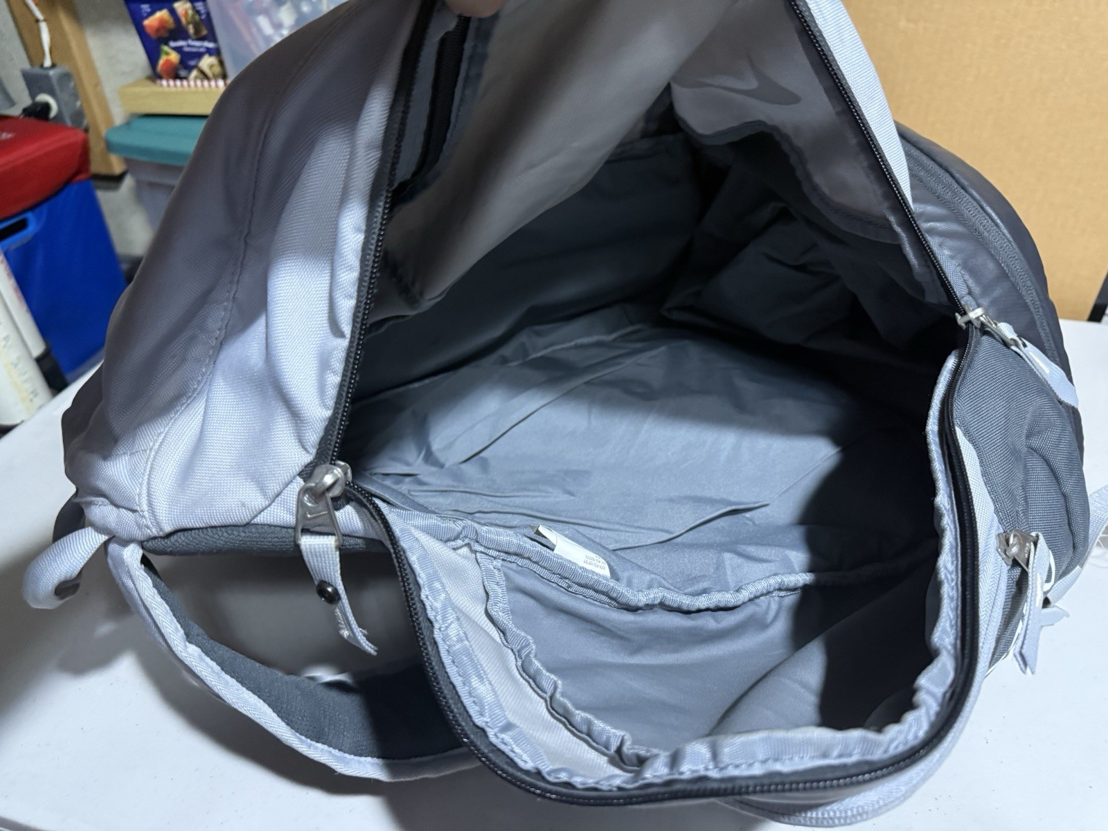 Nike: Gray Backpack