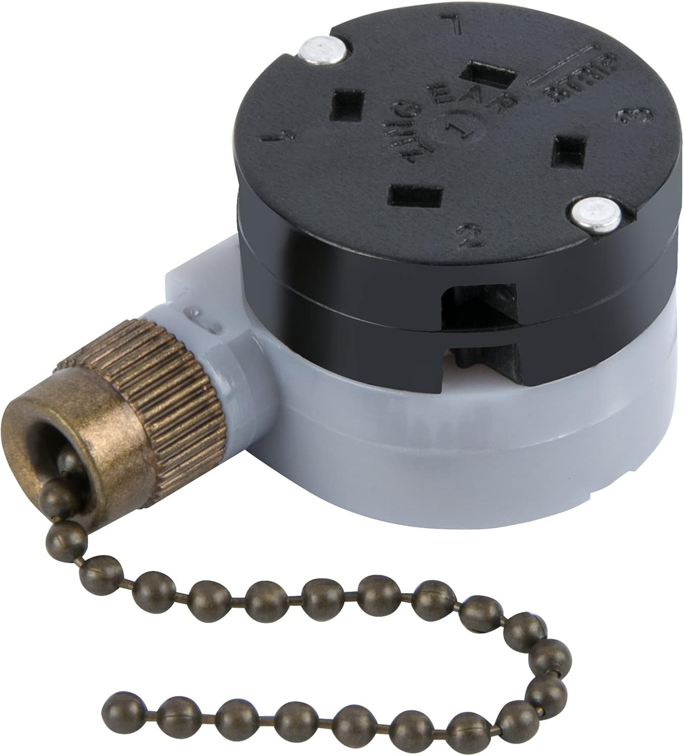 Ceiling Fan Switch Zing Ear ZE-208D 3 Speed Control 5-8 Wire Pull Chain Switch A