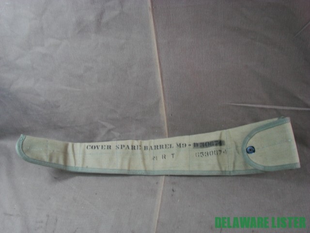 * WWII WORLD WAR 2  Spare Barrel Cover Canvas Bag M9